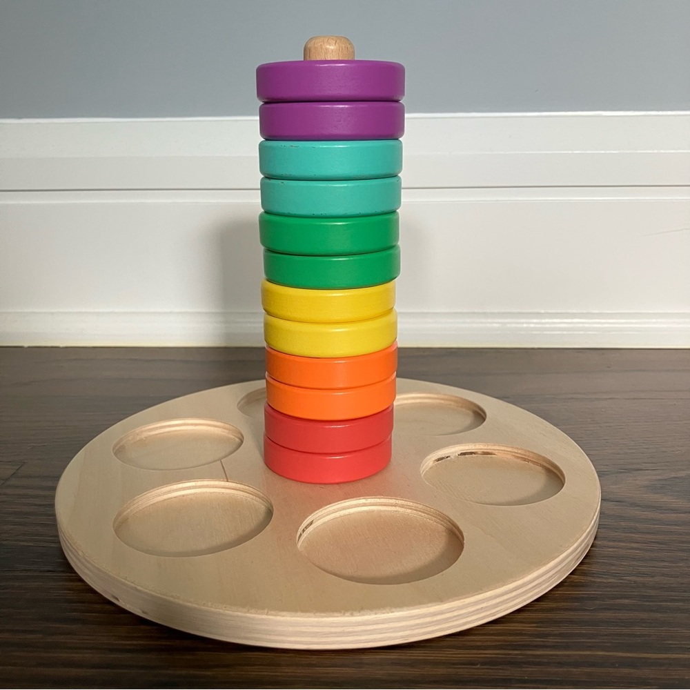 Lovevery Flexible Wooden Rings Stacking Toy